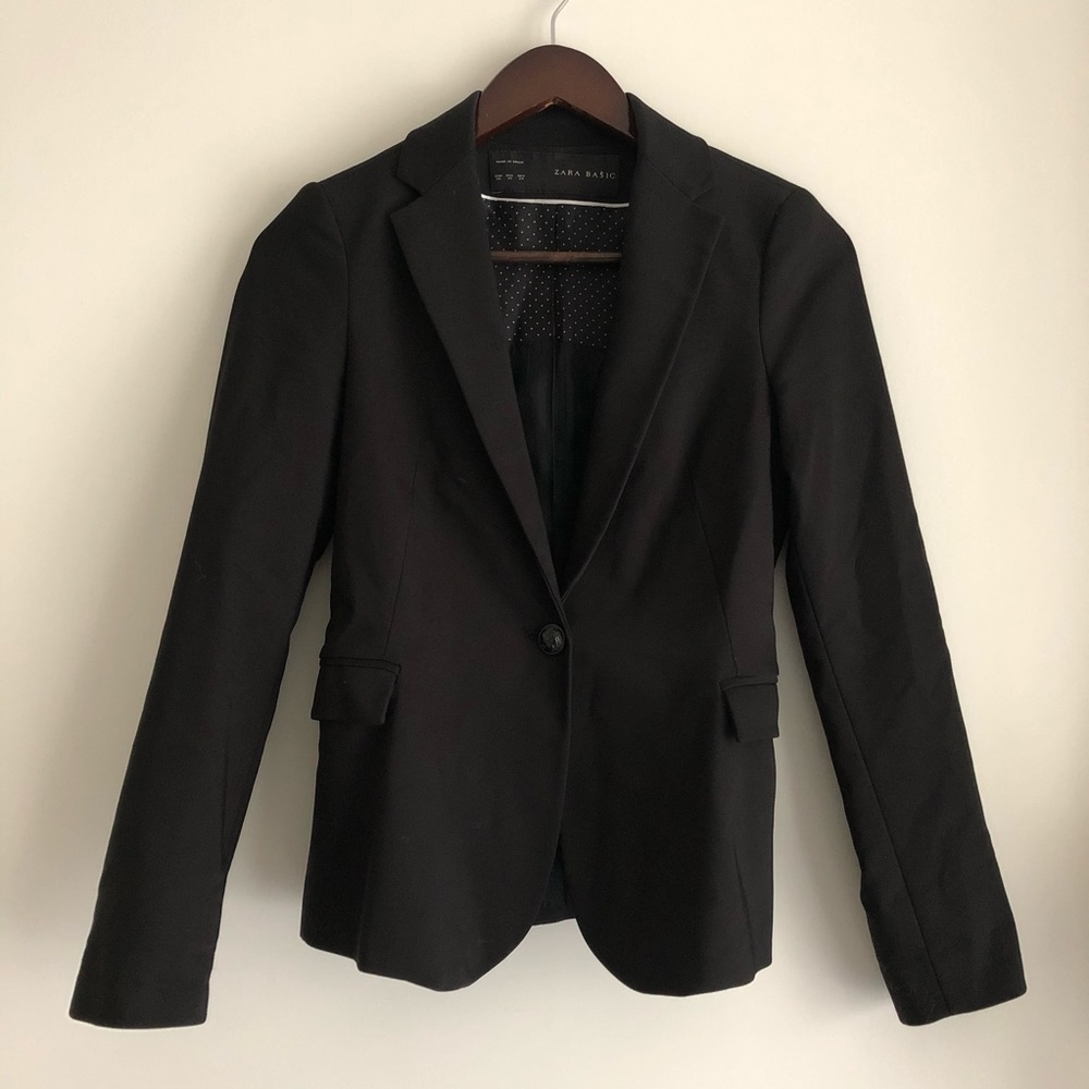 ZARA | Structured Black Blazer